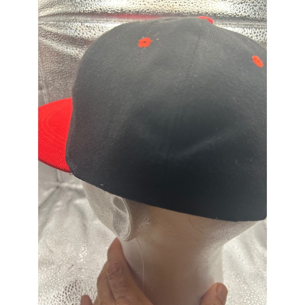 Miami Heat Snapback Hat NBA Basketball Cap Black Red Flat Brim Adjustable Mens - Picture 5 of 7